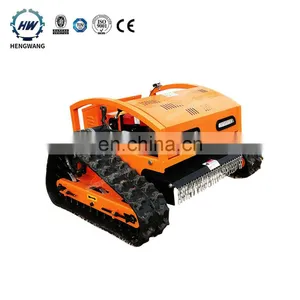 China Made Mini Portable Petrol Crawler Remote Control Lawn Mower Grass Blade Robot Mower thumbnail-1