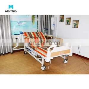 ABS Headboard 4 Cranks Best Price Manual Medical Hospital Bed With Toilet Hole thumbnail-4