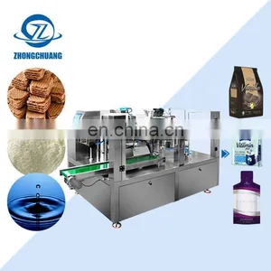 Zipper Bag Tea Automatic Packing Price Butter Takeaway Premade Paper Bag Sugar Packaging Machine thumbnail-1
