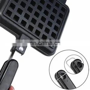 Non Stick Casting Black Square Baking Waffle Mold Pans thumbnail-5