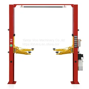 Economic Two 2 Post Hydraulic Car Lift Machine With Clear Floor One Side Electric Release For Sale #V-LZL-B-2240 thumbnail-1