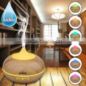 2016 New Design Light Wood Grain Cool Mist Aromatherapy Diffuser Ultrasonic Humidifier thumbnail-1