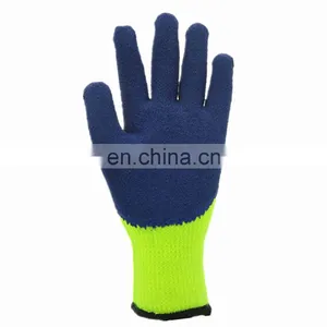 High Quality Top Sale 10g Acrylic Loop Knitted Gloves Latex Foam Coated Safety Gloves pu Work Gloves thumbnail-5