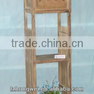 Hongwei Handmade Rustic Vintage Natural Wooden Post Box/Mailbox/Letter Box for Home&Garden Decor,Free Standing,Durable thumbnail-1