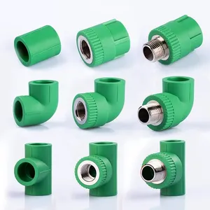 PPR Pipe Manufacture Plastic Green PPR Pipe Male Thread Elbow Fittings thumbnail-4