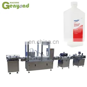 Automatic 75% Medical Alcohol Ethanol Filling Machine Bottling Machine Production Line thumbnail-1