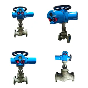 Multi Turn Electric Actuator Stainless Steel Flange Globe Valve thumbnail-1