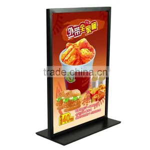 Metal Table White Poster Stand Poster Display Banner Stand Sign Stand A4 Tabletop Display Quality Choice thumbnail-1