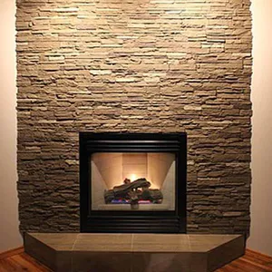 Exporting Popular Models to Europe and America PU Stone Panels Mushroom Flow Wave Rock Stone 3D Decoration Polyurethane Stone Panel thumbnail-3