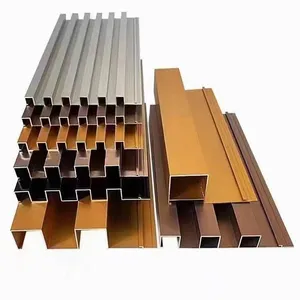 Aluminum Alloy Embossed Board, Metal Wood Grain Great Wall Board, Sourced From the Original Factory With Customizable Length thumbnail-2