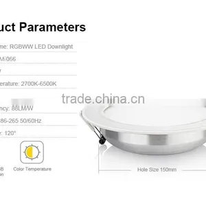 12w Rgbw Led Downlight, Round Led Down Light thumbnail-3