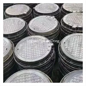 Jingdong Factory En124 Locksystem Ductile Iron Customized Logo C250 D400 Manhole Cover Roadway Safety Black Durable Road Barrier thumbnail-2