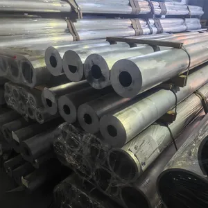 6063 6061 6082 Silver Color Extruded Anodize Aluminum Pipe thumbnail-2