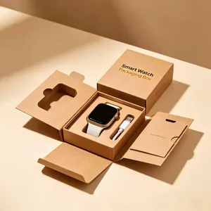Smart Watch Packaging Box Custom Logo Printed Luxury Paper Gift Box for Smartwatch and Accessories thumbnail-2