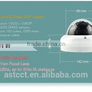 Low Price Cctv Dome Camer2.0MP) AHD IR Dome Camera 1080P AHD CCTV Camera ,HD Analog CCTV Camera thumbnail-2