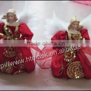 Christmas Gifts in Red Cloth Decorated Christmas Angel Christmas Decoration Small Ornaments 14'' thumbnail-1