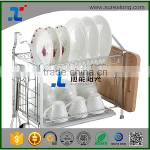 2016 High Quality Kitchen Storage Useful Plate Kitchen Rack Stainless Stainless Steel Kitchen Utensil Rack High Quality for Bow thumbnail-2