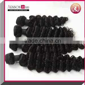 2015 New Product Deep Wave 100% Remy Raw Brizilian Virgin Hair Bundles thumbnail-1