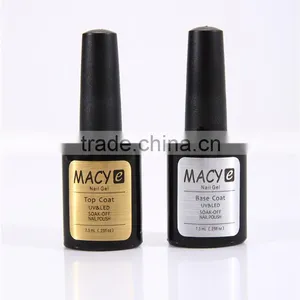 MACY 2015 Factory Wholesale Base Coat and Top Coat Nail Gel Nail uv Gel for Salon Nail Art Base Coat Nail Art thumbnail-1