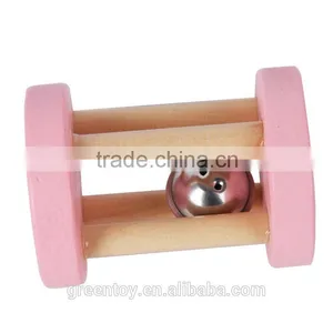 Bad Baby Toys Wood Handbell Baby Rattles thumbnail-1