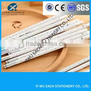 7" Wooden Heat Transfer Printing Pencil With White Eraser Hexagonal ,Office&. School Supplies thumbnail-1