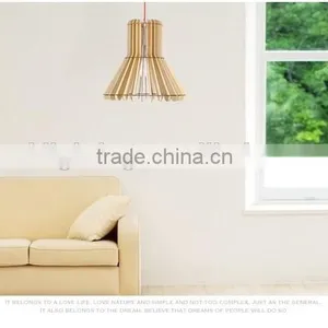 LED Pendant Light JK-8005B-15 Hotel Modern Wood Pendant Light thumbnail-5