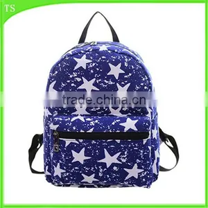 High School Students Backpack Canvas Printing Girls Shoulder Bag Manufacture thumbnail-1