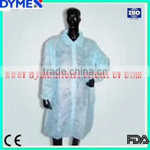 Dymex High Quality Disposable Lab Coats With Elastic Cuff thumbnail-2