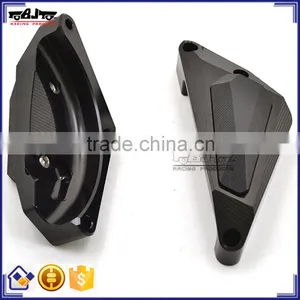 BJ-EG-MT07 Black Aftermarket Motorcycle Engine Parts Aluminum and POM Engine Guard for Yamaha MT07 FZ7 2014-2015 thumbnail-3