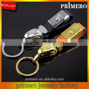 Hot Sale Latest Eagle Head Leather Keychain Creative Car Key Ring Charm Pendant thumbnail-1