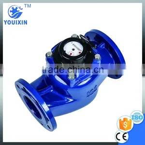 WS 50~150Vertical Vane Wheel Woltman Direct Reading Magnetic Detachable Mechanical Cast Iron Industrial Woltman Flow Water Meter thumbnail-6
