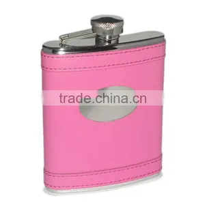 Wine Goblet Stainless Steel Leather Hip Flask Gifts Wedding thumbnail-4