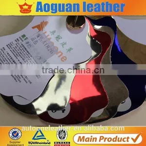 2015 High Quality Leather Material Mirror Oil Skin pu Leather for Shoes A1826 thumbnail-1