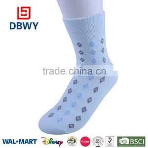 2015 Colorful Pure Cotton Crew Dress Socks for Girls and Women thumbnail-3