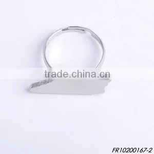 Shiny Gold and Shiny Silver Plating Adjustable Different States of Usa Map Rings thumbnail-4