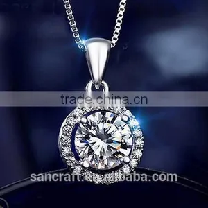 925 Sterling Silver American Diamond Necklace Sets thumbnail-1
