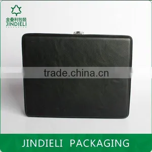 Luxury Black Wooden Watch Box Packaging thumbnail-4