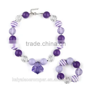2016 Hot Wholesale Baby Necklace Beaded Baby Jewelry Crystal Necklace thumbnail-2