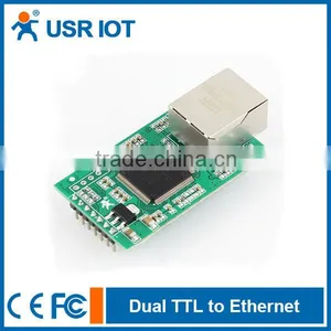 USR-TCP232-E2 Dual Serial TTL to Ethernet/TCP/IP Module Low Price High Performance thumbnail-1
