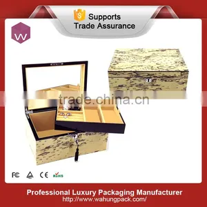 Water Droplets Form Box Case Jewelery Wooden thumbnail-1