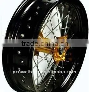 MT5.0 36 Holes Golden and Black Alloy Motorcycle Rims Wheel Rims thumbnail-1