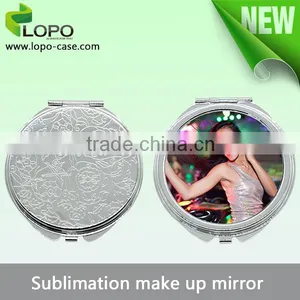 Customed Gift Sublimation Blank Compact Cosmetic Mirror thumbnail-4