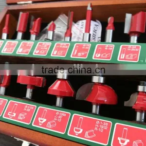 TC-015C 8mm Shank 15PCS Router Bit Set For Hand Router Machine In Wooden Display Box thumbnail-5