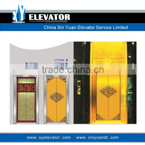 Golden & Luxurious & Vintage Style Elevator Door Panels thumbnail-1
