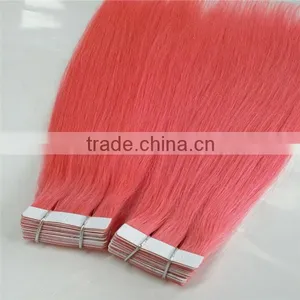 PU Tape In Remy Hair Straight 100% Human Hair Extensions thumbnail-5