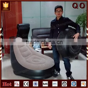 Cheap Comfortable Inflatable Flocking Sofa thumbnail-4