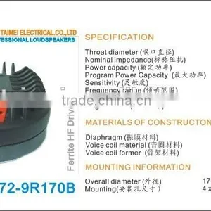 72.2mm Titanium Daiphragm Active Karaoke Speaker Driver Unit thumbnail-1