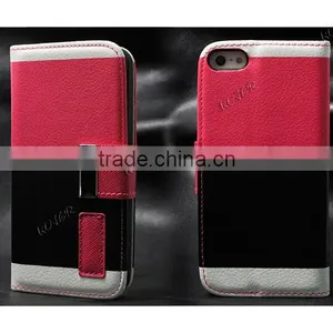 Colorful Wallet Flip Cell Phone Case for IPhone 5/5s thumbnail-4