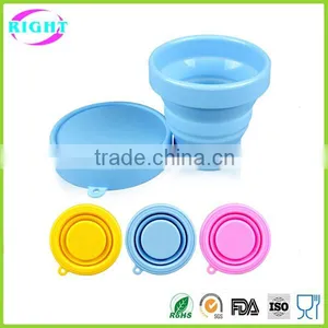 New Design Colorful Silicone Rubber Collapsible Cup thumbnail-2