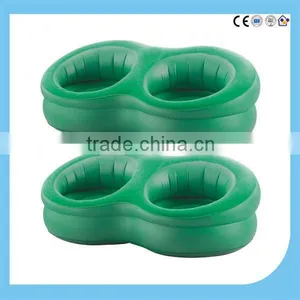Pvc Inflatable Flocked Sofa/lovely Air Filled Flocking Sofa Chair/love Seat thumbnail-2